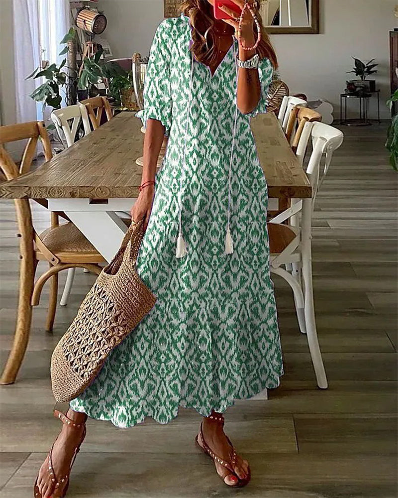 Variant image for Elegantes Damen Maxikleid Patrice – Sommer Kleid Lang A-Linie-8