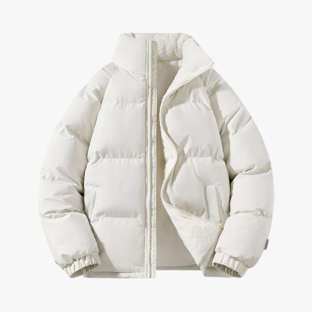 Gefütterte Winter Pufferjacke für Herren | Kurz
