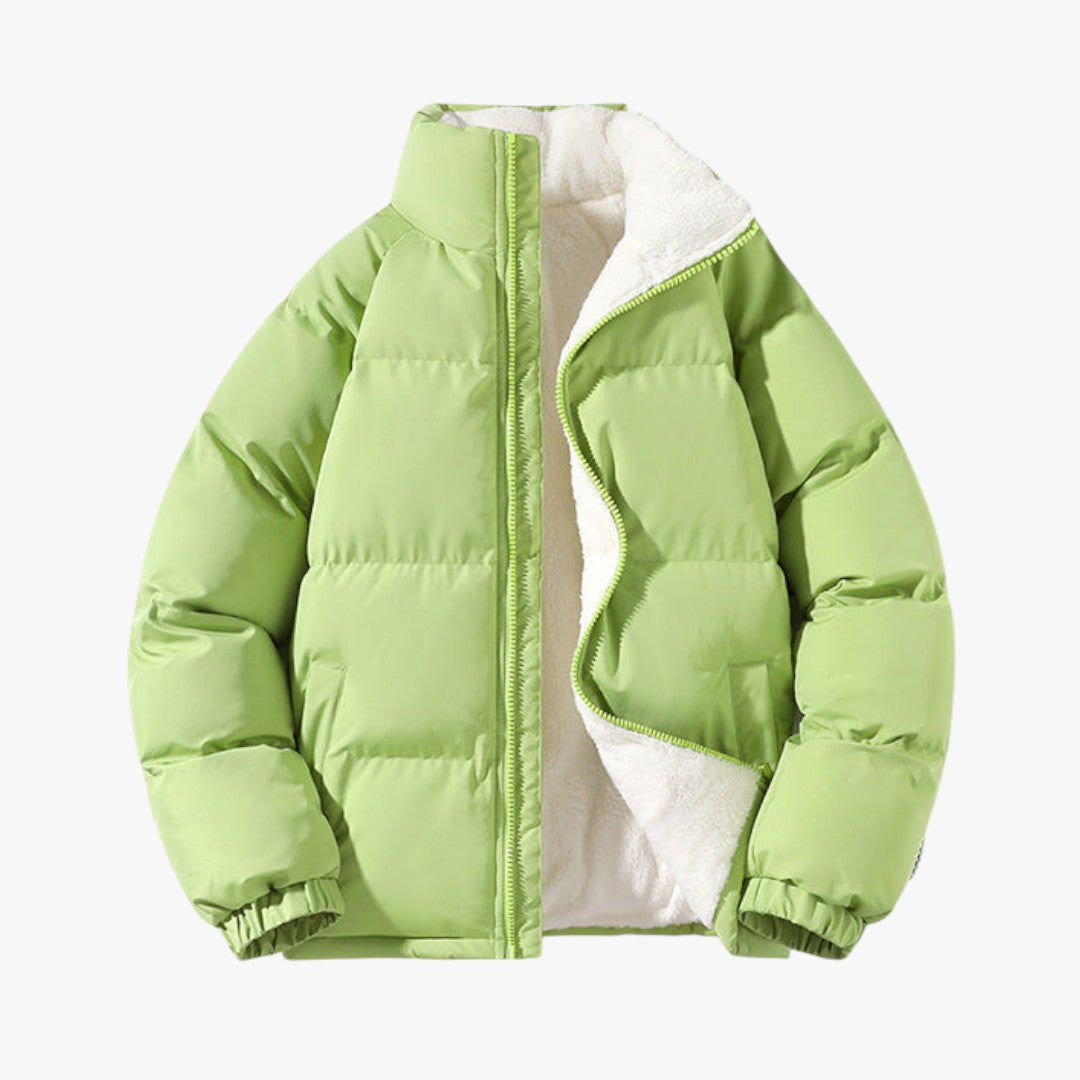 Gefütterte Winter Pufferjacke für Herren | Kurz