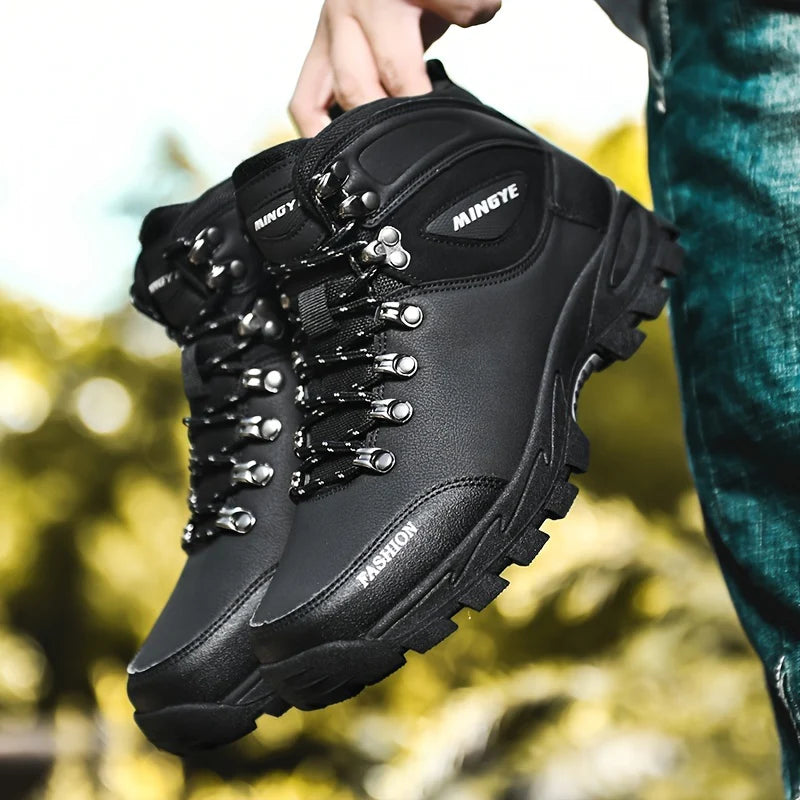 Winterschuhe Herren | Hoher Schnitt Outdoor Stiefel Mit Schnürung