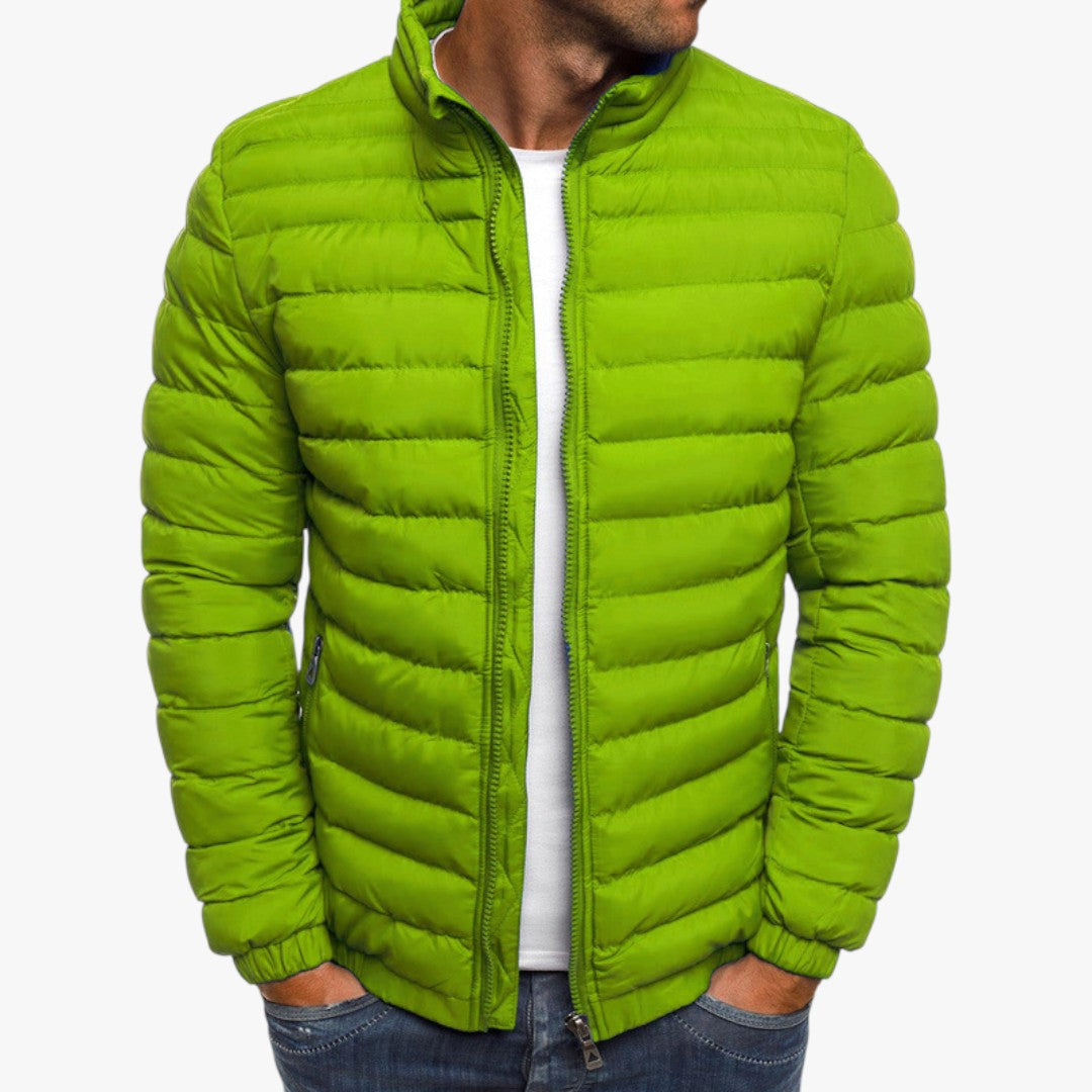 Herren Stepp Daunenjacke mit Reißverschluss | Winter