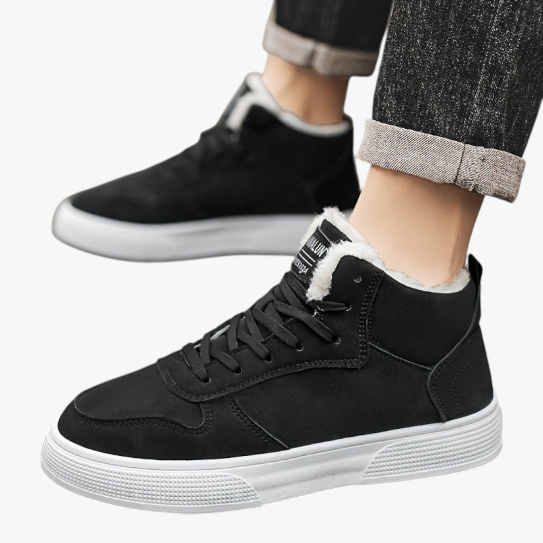Hohe Herren Winterschuhe | mit Schnürung und Futter