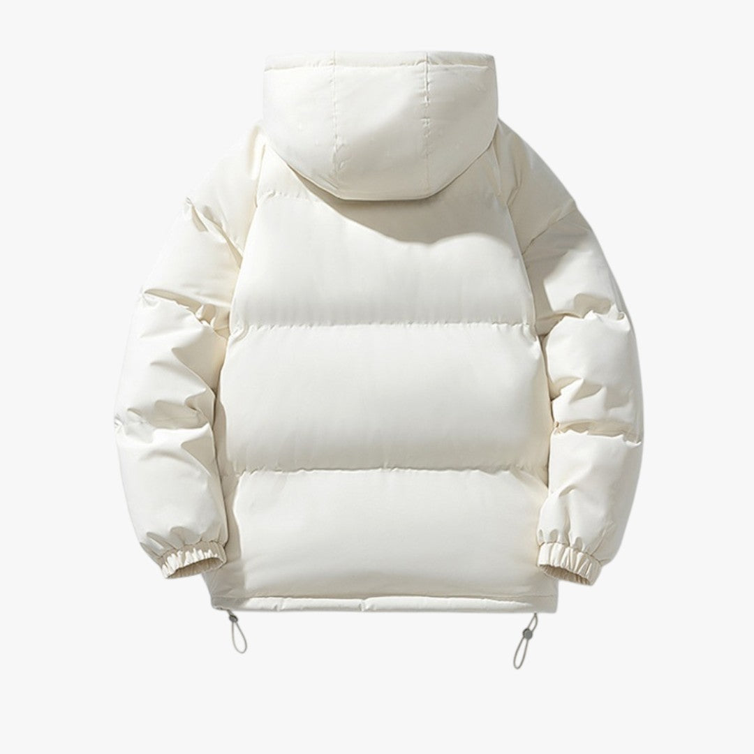 Unisex Puffer Winterjacke mit Kapuze | Kurz