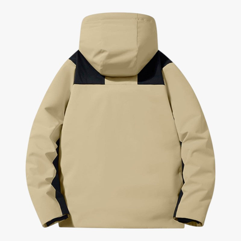 Unisex Skijacke mit Kapuze und Taschen | Reißverschluss