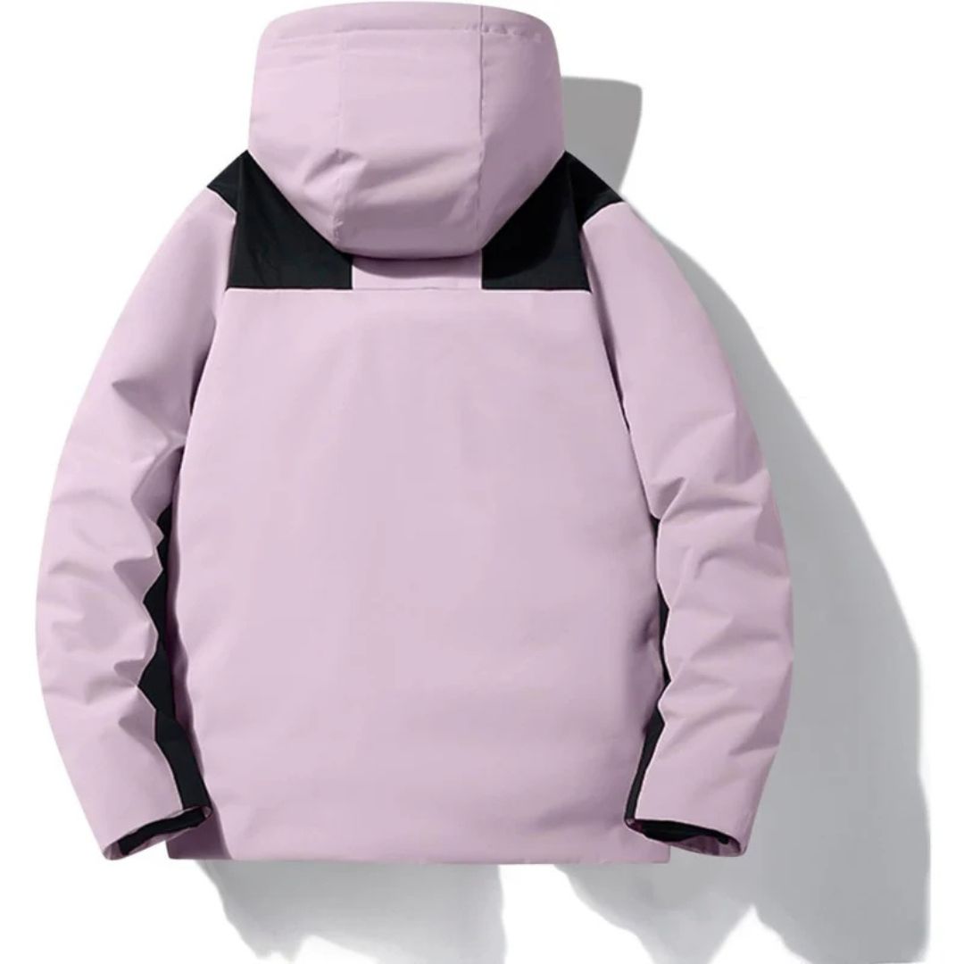 Unisex Skijacke mit Kapuze und Taschen | Reißverschluss