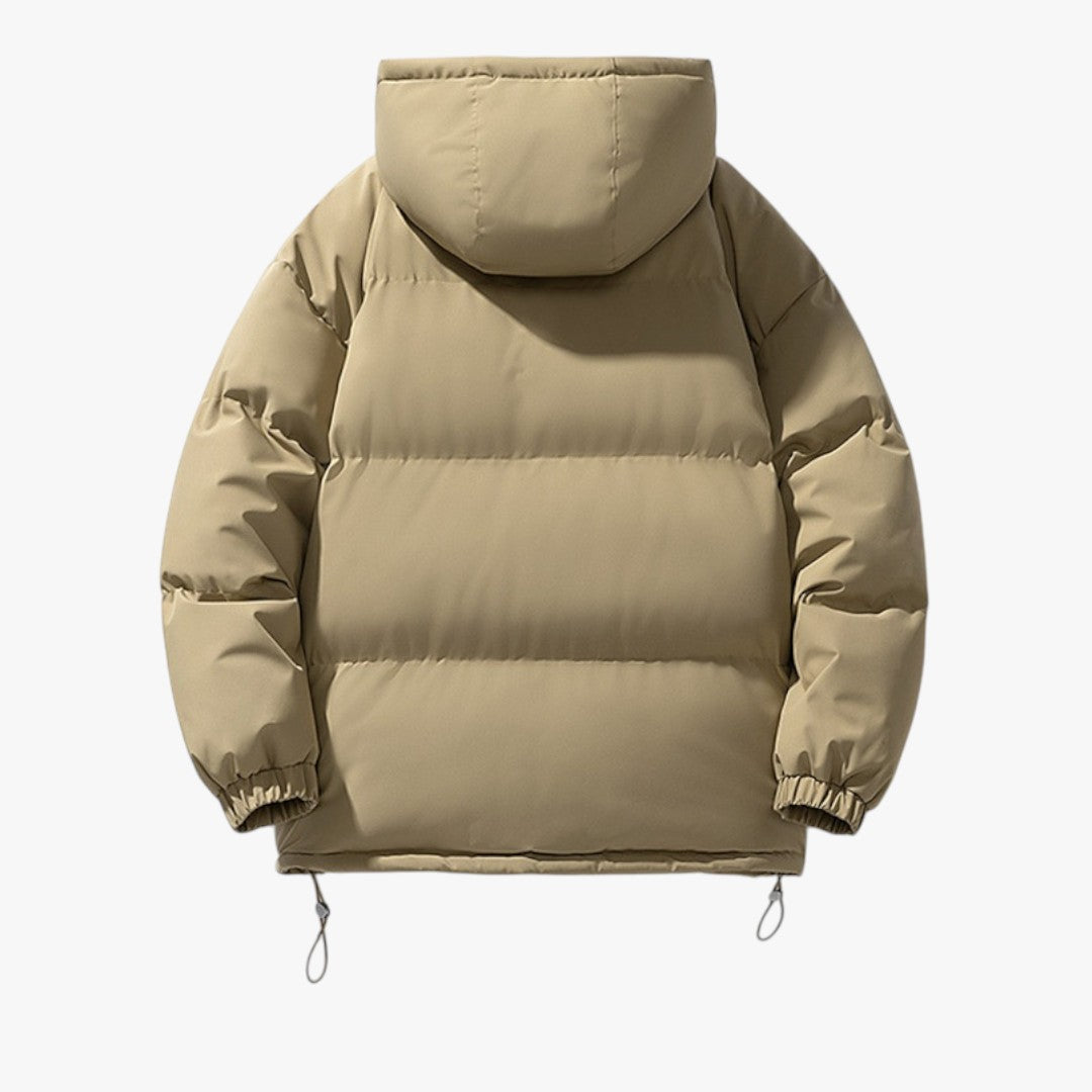 Unisex Puffer Winterjacke mit Kapuze | Kurz