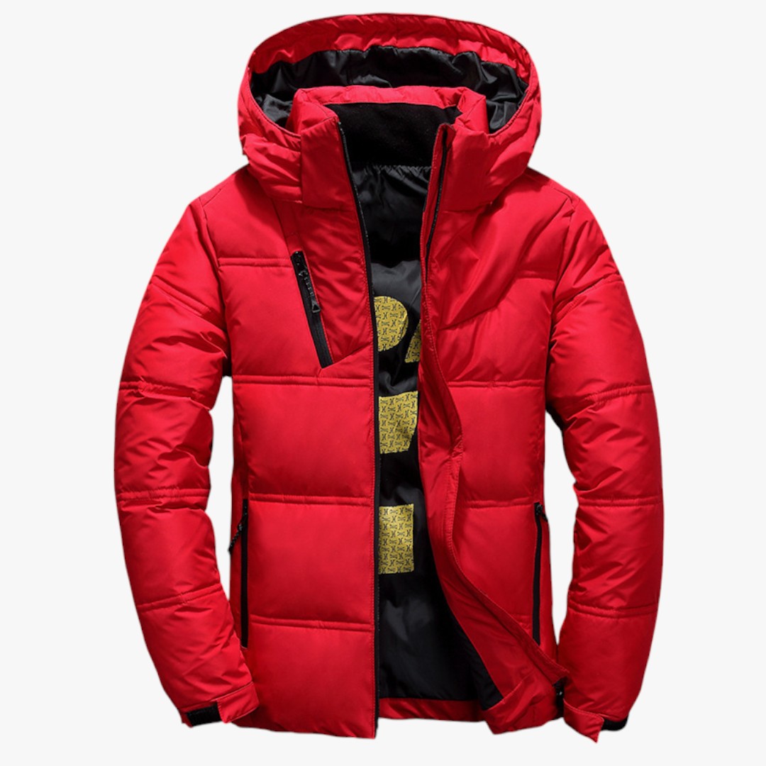 Herren Winter Skijacke mit Kapuze | Puffer