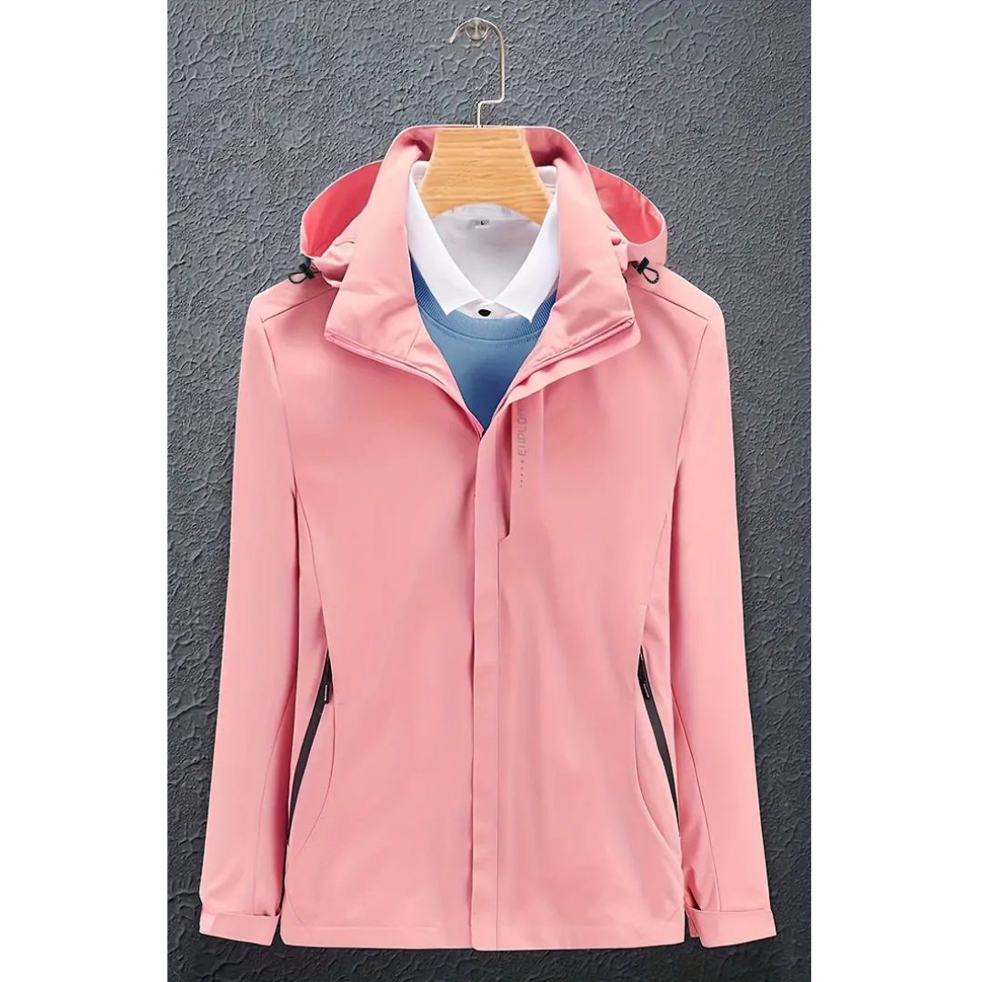 Leichte Damen Winter Skijacke mit Kapuze | Kurz