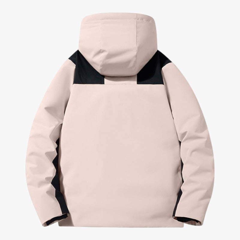 Unisex Skijacke mit Kapuze und Taschen | Reißverschluss