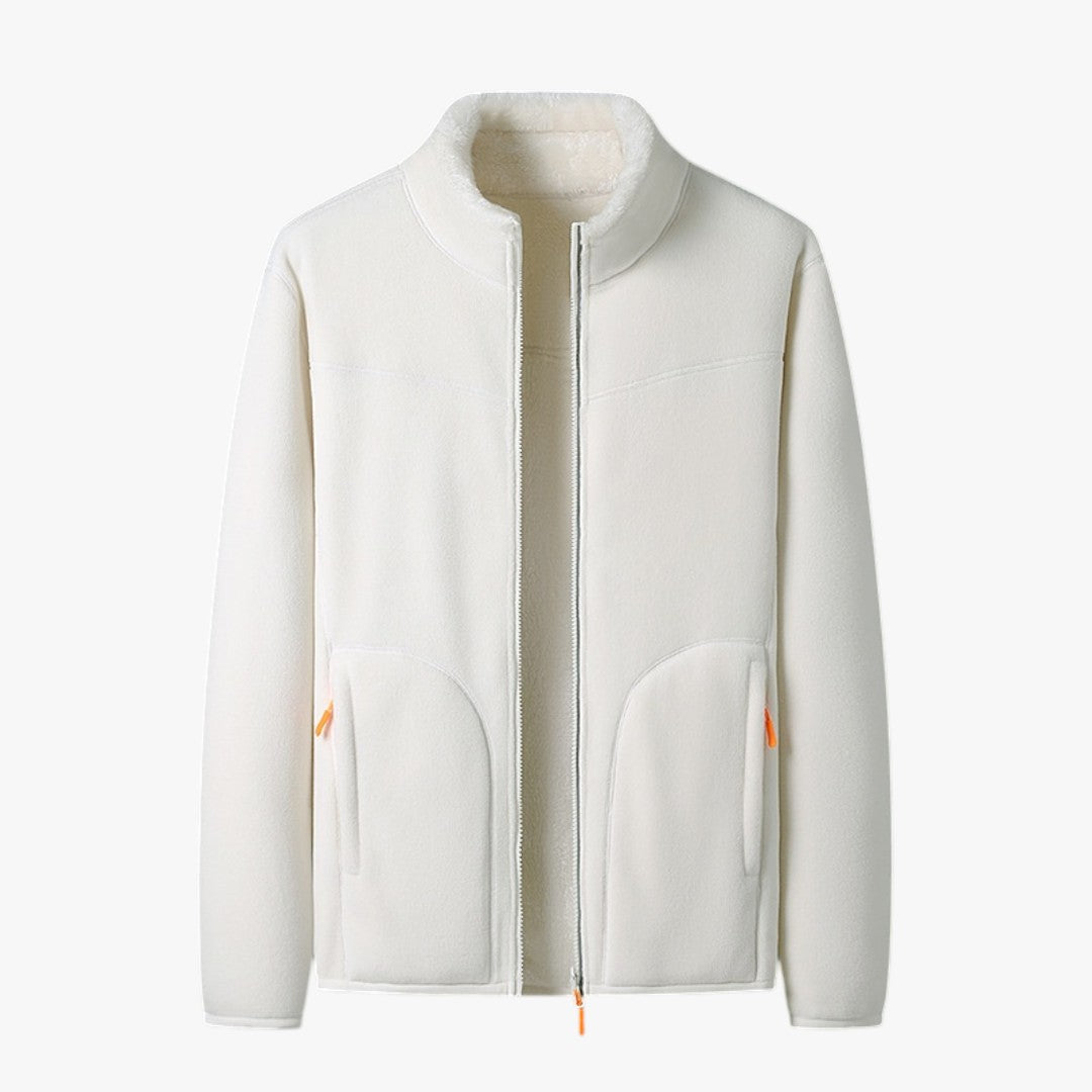 Damen Fleece Winter Skijacke mit Reißverschluss | Kurz