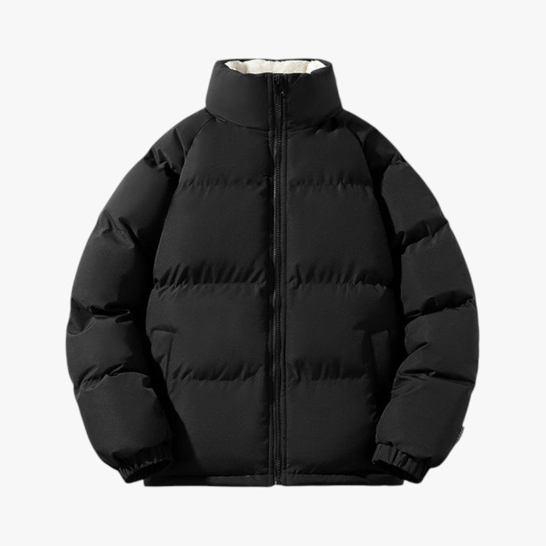 Gefütterte Winter Pufferjacke für Herren | Kurz