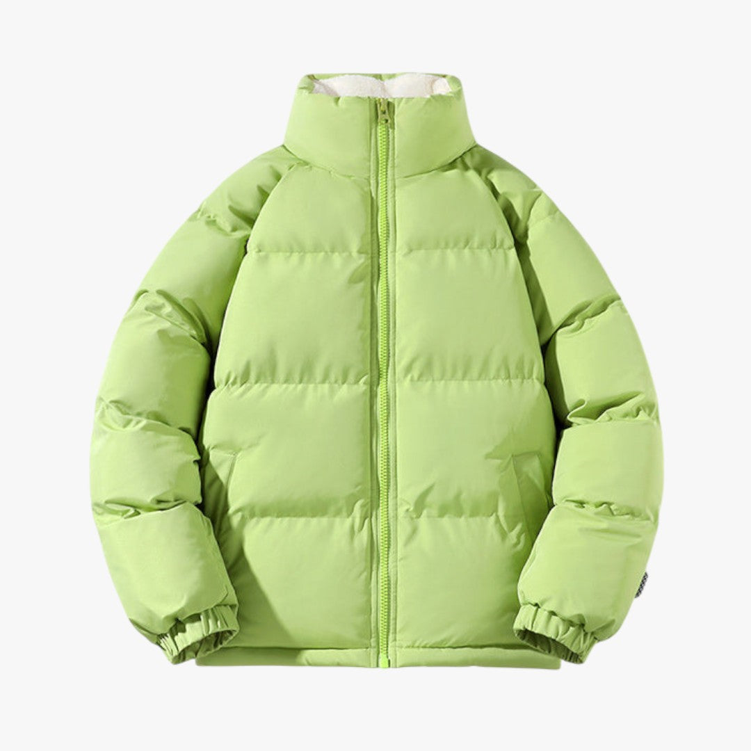 Gefütterte Winter Pufferjacke für Herren | Kurz