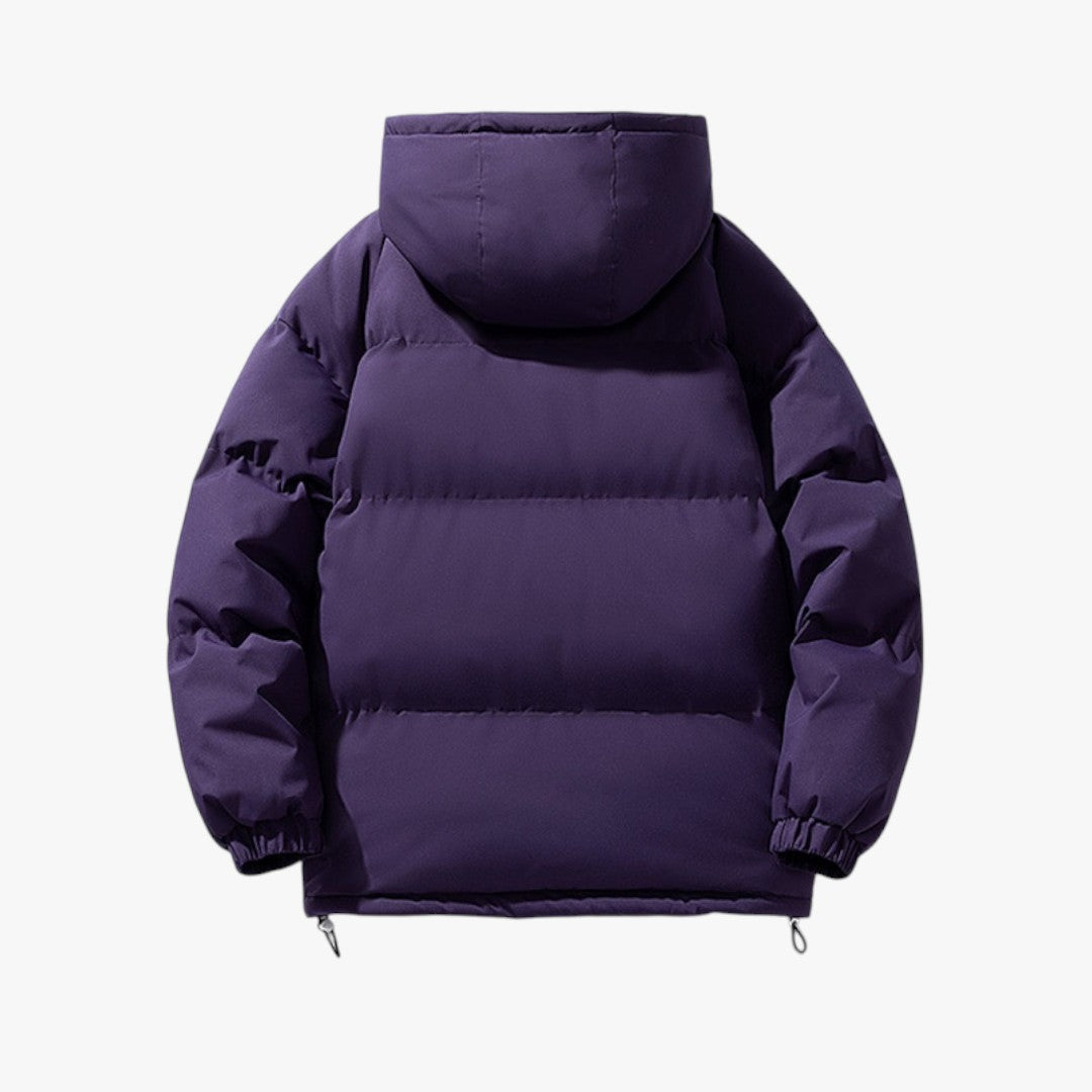 Unisex Puffer Winterjacke mit Kapuze | Kurz