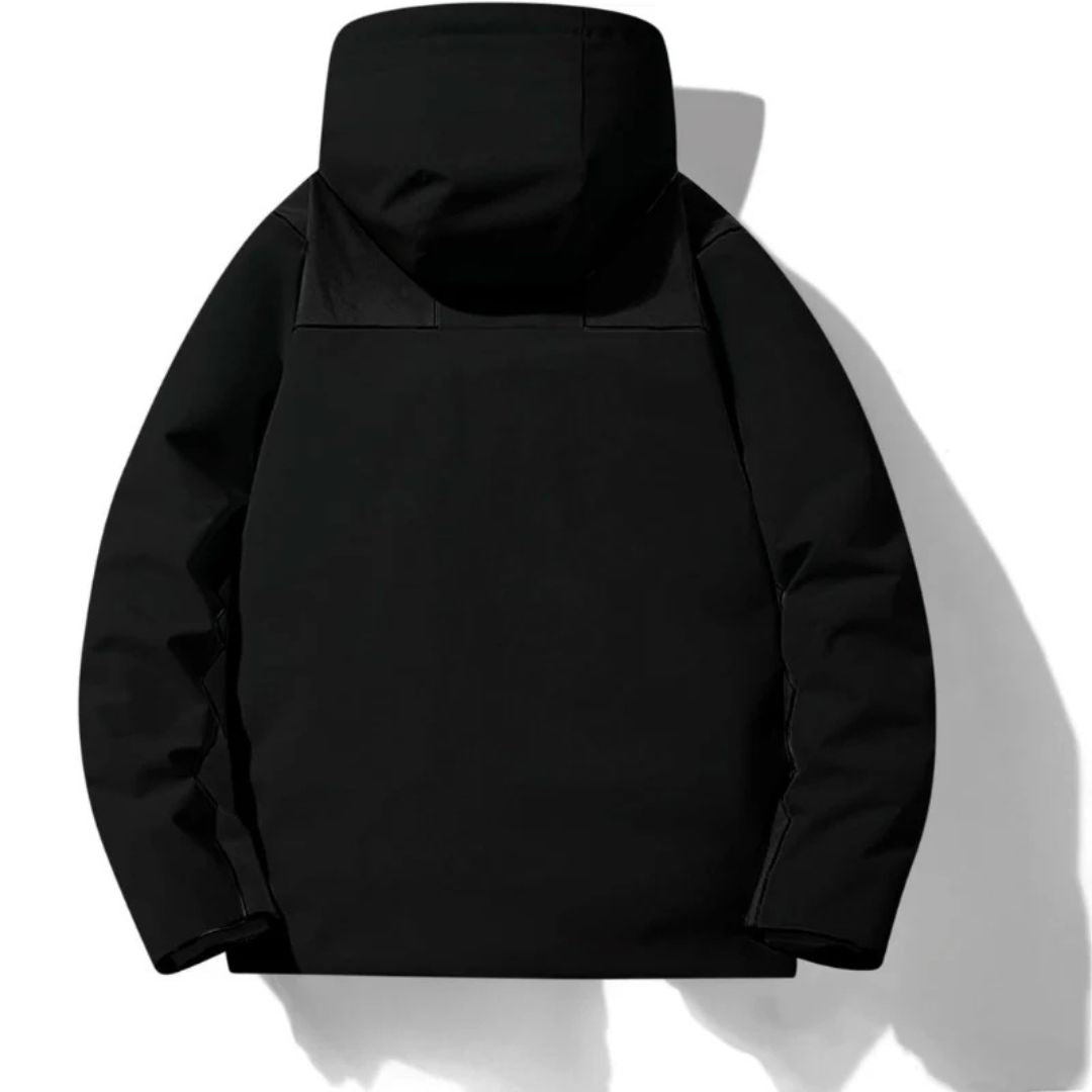 Unisex Skijacke mit Kapuze und Taschen | Reißverschluss