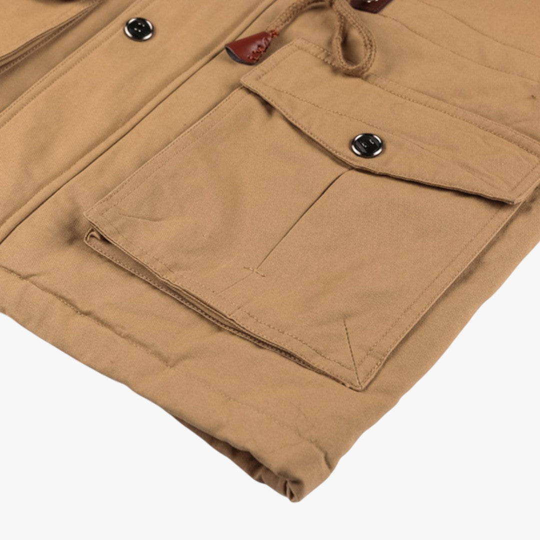 Herren Winterjacke mit Taschen und Reißverschluss | Kurz