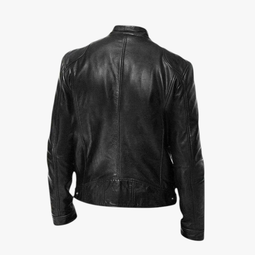 Herren Winter Motorradjacke mit Reißverschluss