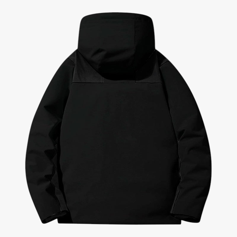 Unisex Skijacke mit Kapuze und Taschen | Reißverschluss