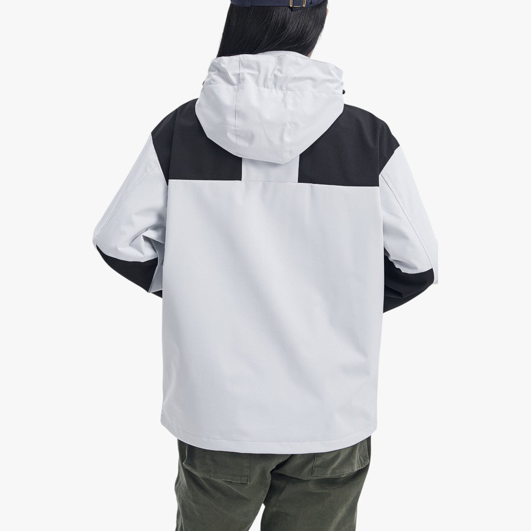 3-in-1 Winterjacke aus Fleece mit Kapuze für Damen | Kurz