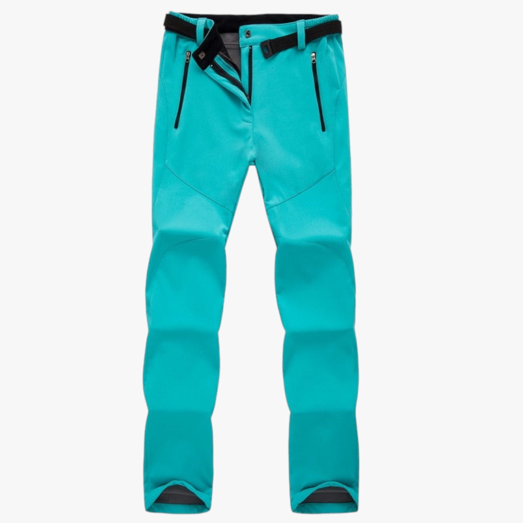 Warme Damen-Skihose mit Gürtel | Winter-Wanderhose