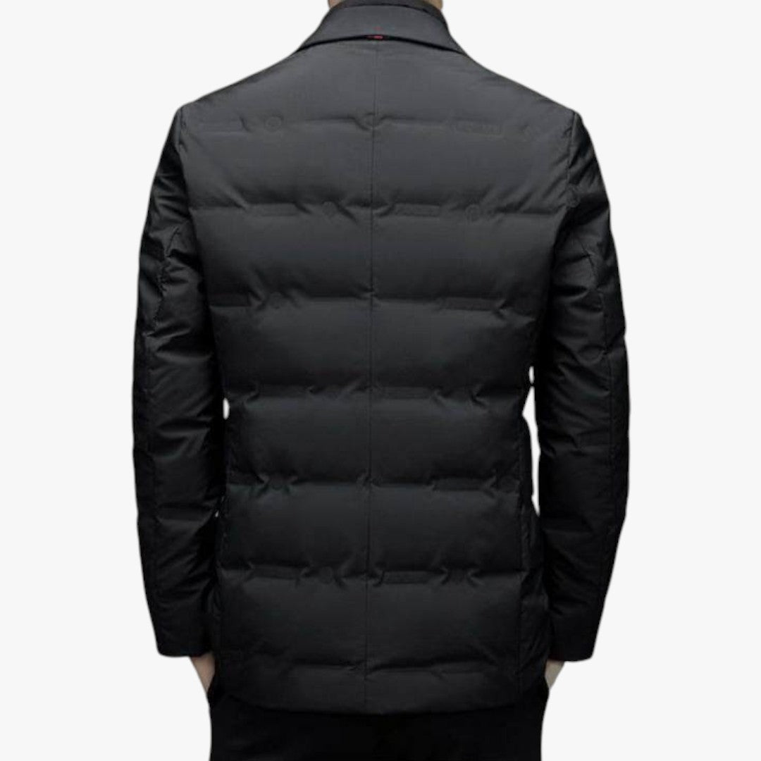 Herren Winterjacke gefüttert mit Knöpfen und Reißverschluss