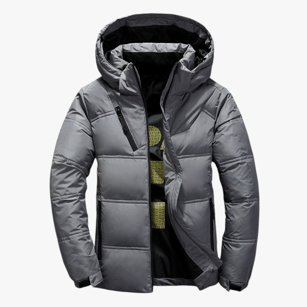 Herren Winter Skijacke mit Kapuze | Puffer