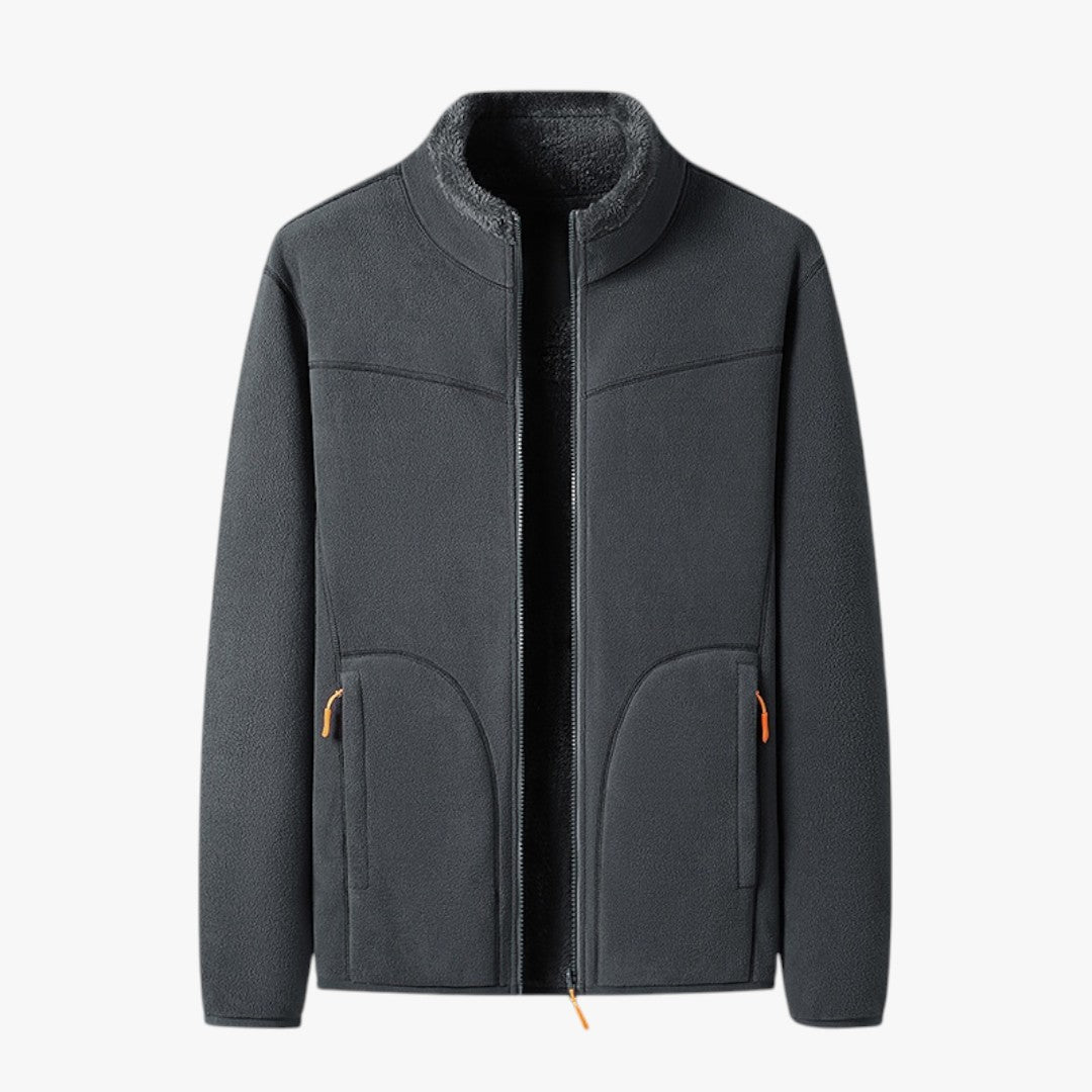 Damen Fleece Winter Skijacke mit Reißverschluss | Kurz