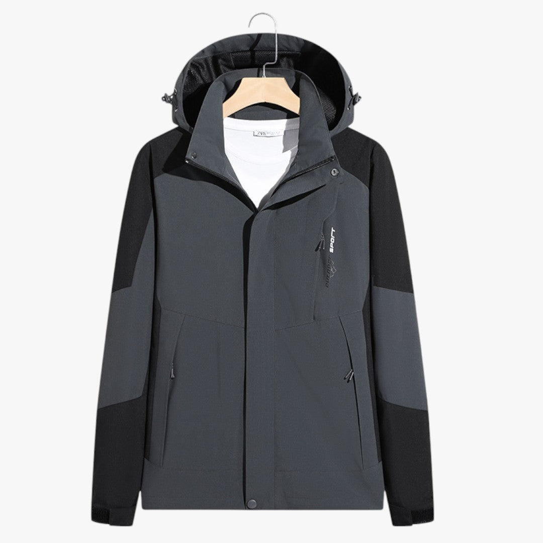 Karierte Winter Skijacke mit Kapuze | Unisex