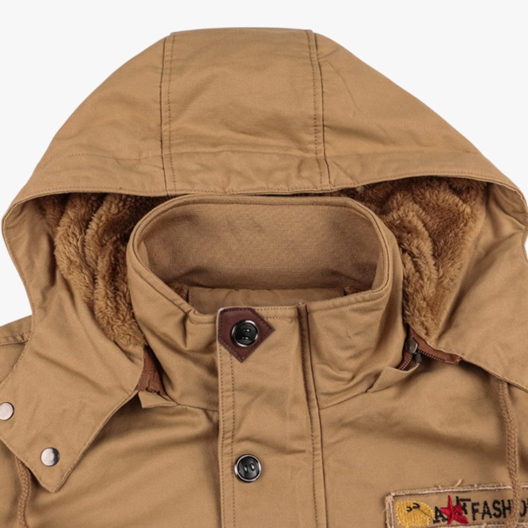 Herren Winterjacke mit Taschen und Reißverschluss | Kurz