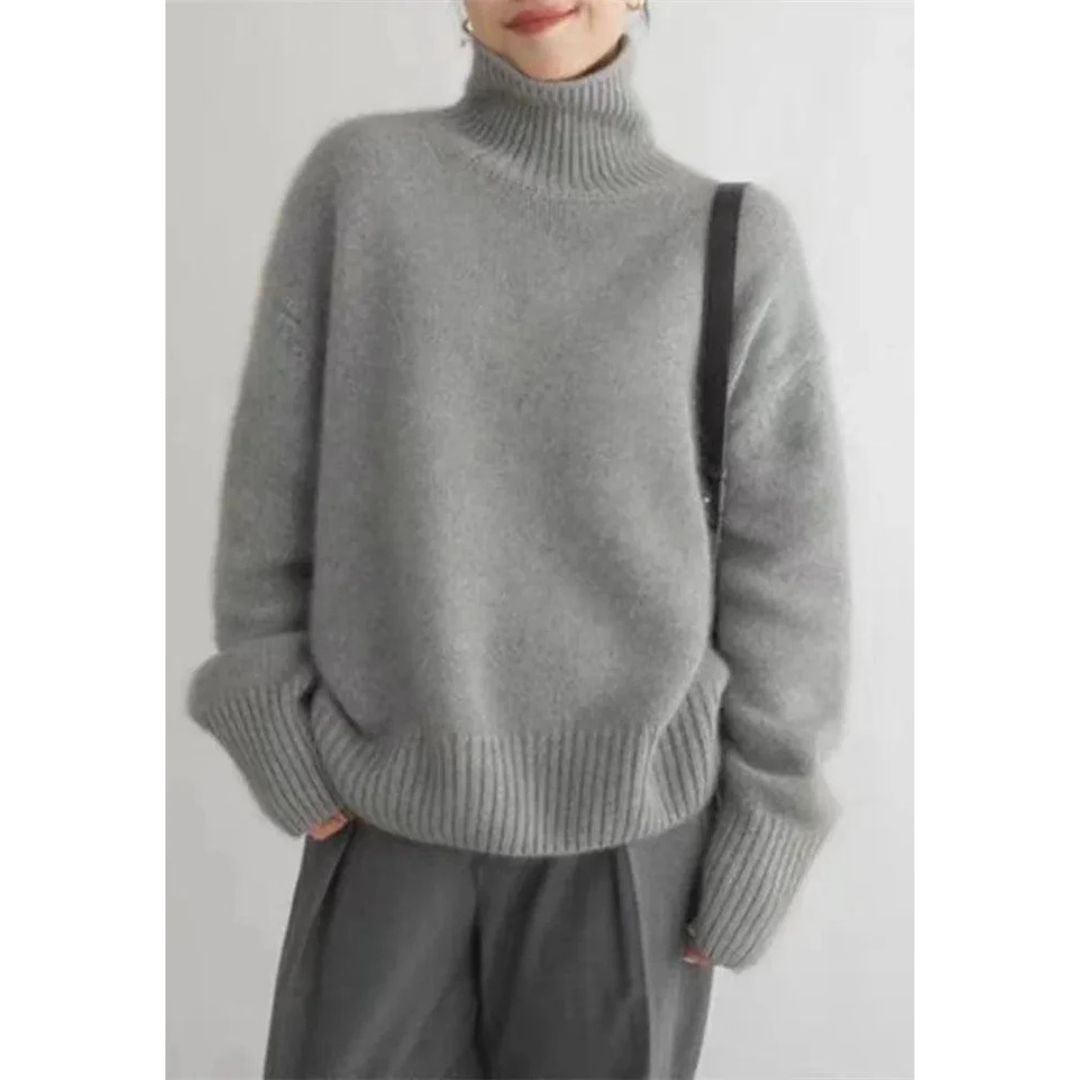 Damen Strick Rollkragenpullover | Oversize