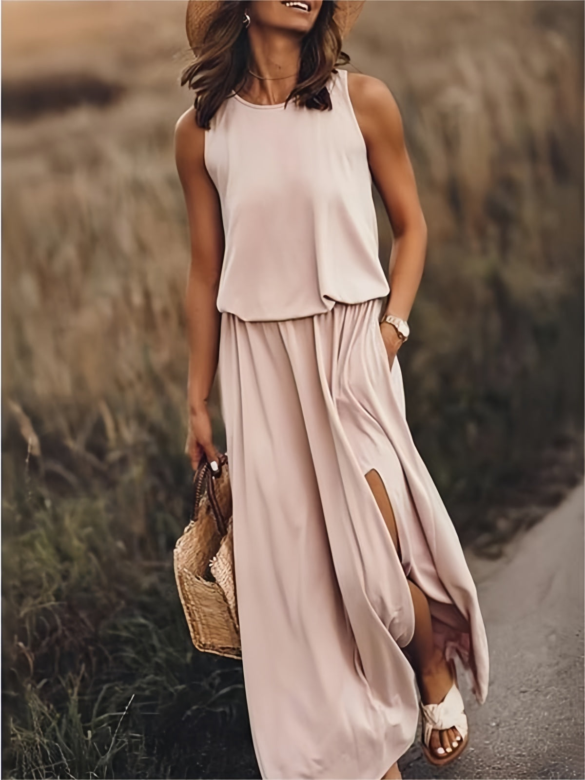 Variant image for Elegantes Damen Maxikleid - Sommer Kleid Lang für Abend & Freizeit-17