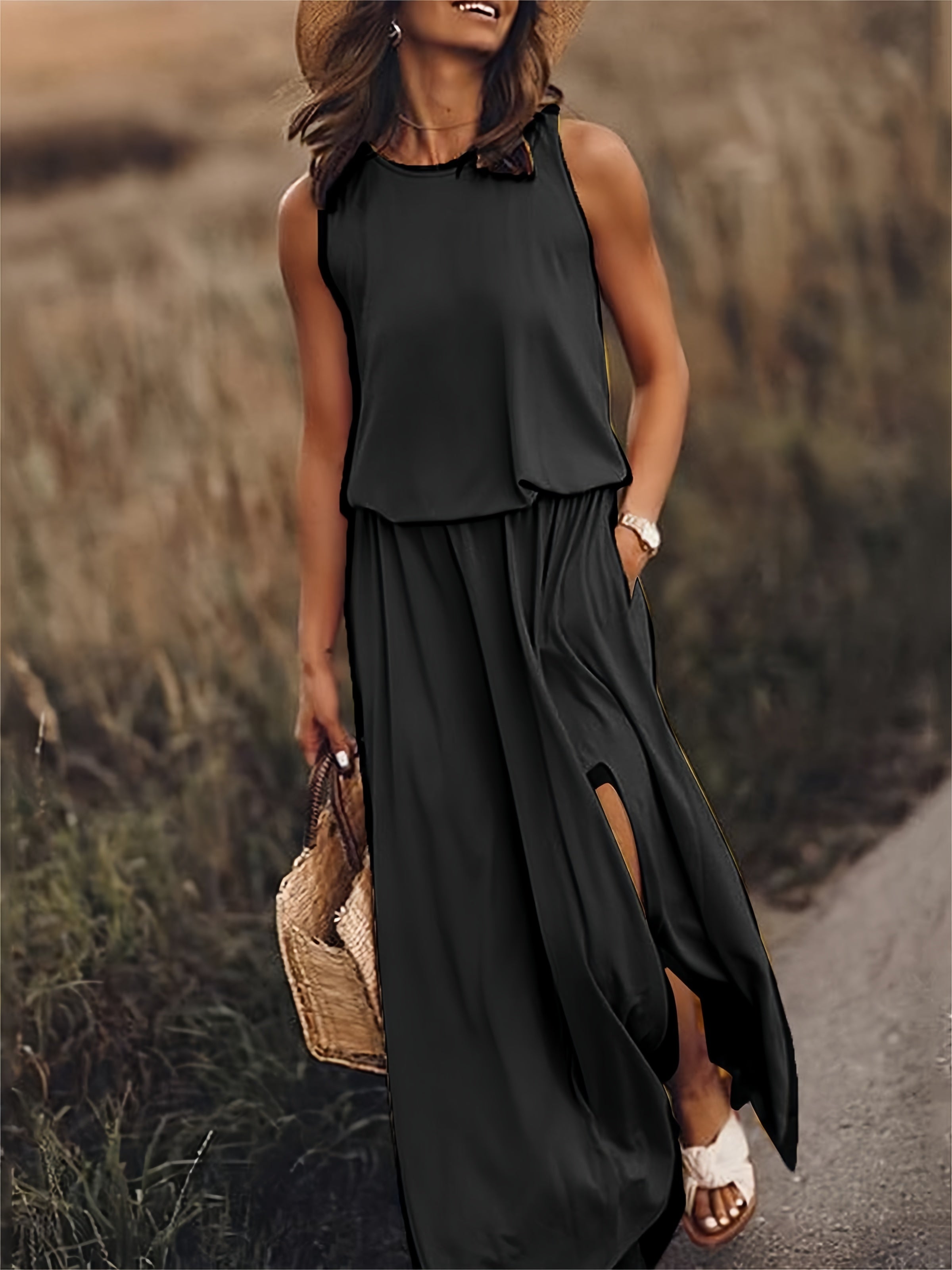 Variant image for Elegantes Damen Maxikleid - Sommer Kleid Lang für Abend & Freizeit-25