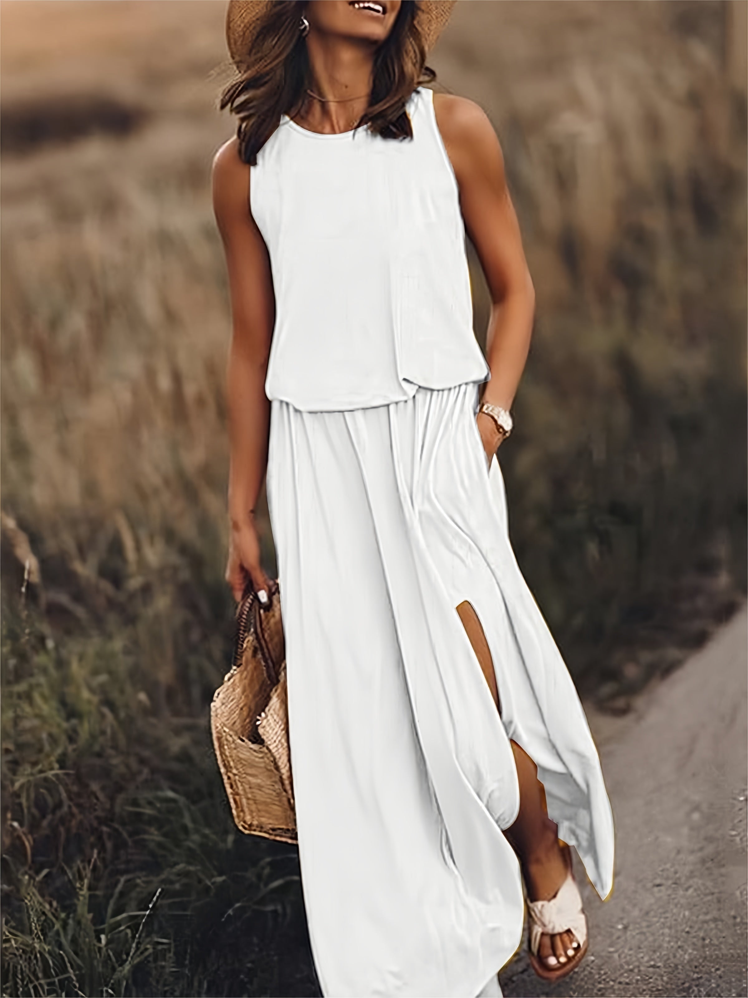 Variant image for Elegantes Damen Maxikleid - Sommer Kleid Lang für Abend & Freizeit-33