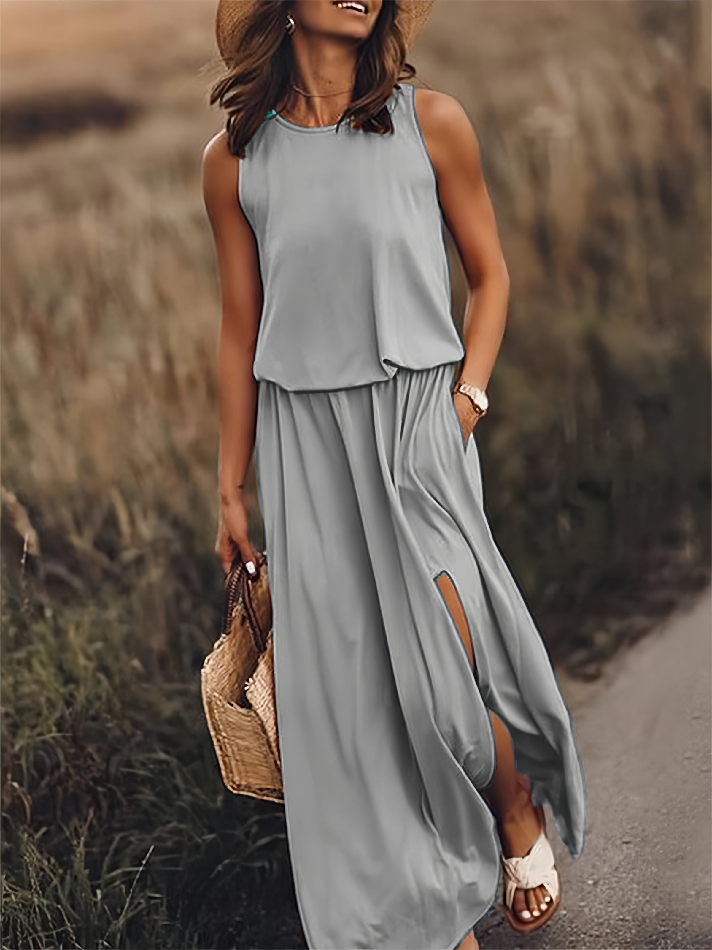 Variant image for Elegantes Damen Maxikleid - Sommer Kleid Lang für Abend & Freizeit-41