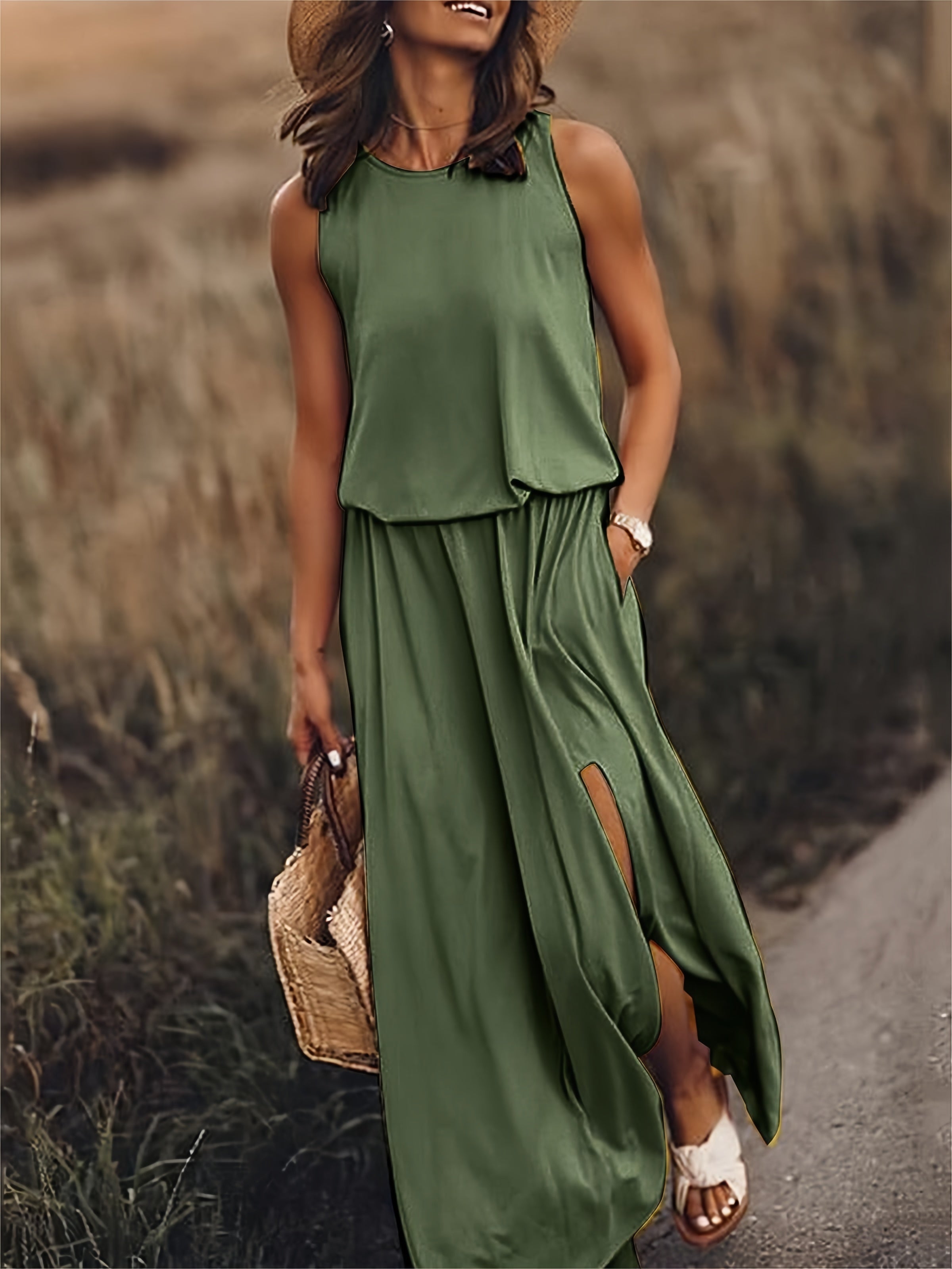 Variant image for Elegantes Damen Maxikleid - Sommer Kleid Lang für Abend & Freizeit-49