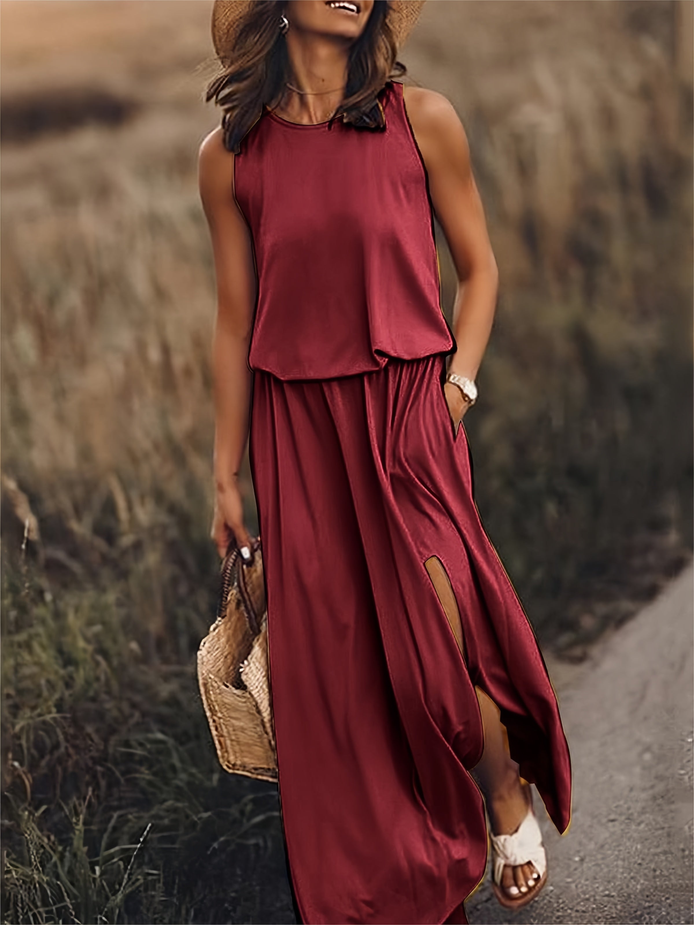 Variant image for Elegantes Damen Maxikleid - Sommer Kleid Lang für Abend & Freizeit-57