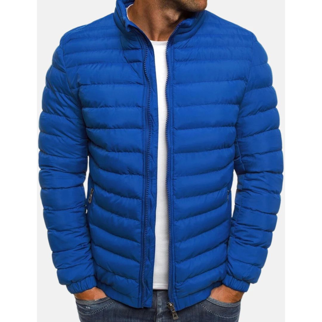 Herren Stepp Daunenjacke mit Reißverschluss | Winter