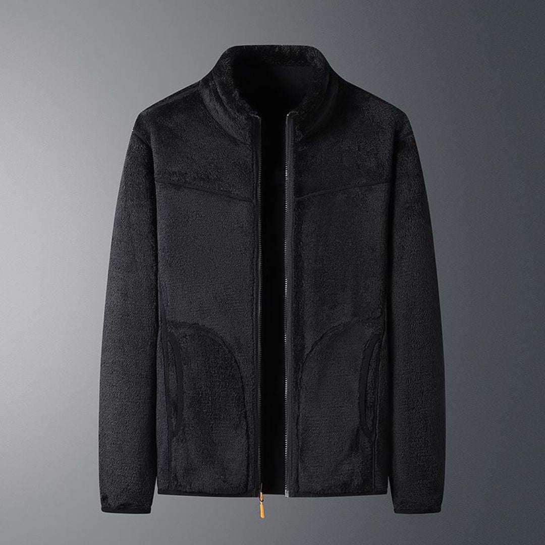 Damen Fleece Winter Skijacke mit Reißverschluss | Kurz