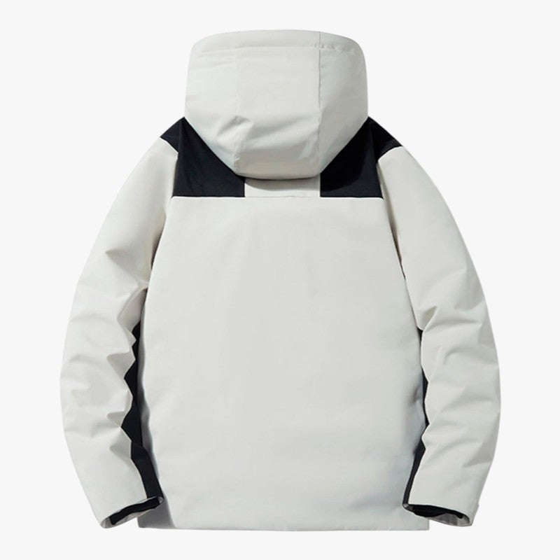 Unisex Skijacke mit Kapuze und Taschen | Reißverschluss