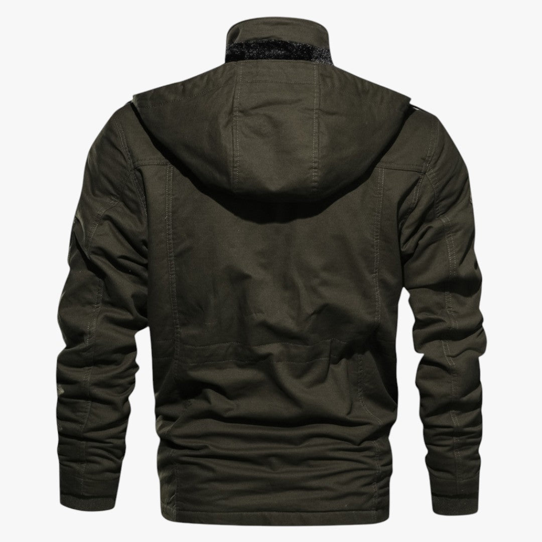 Herren Winterjacke mit Taschen und Reißverschluss | Kurz
