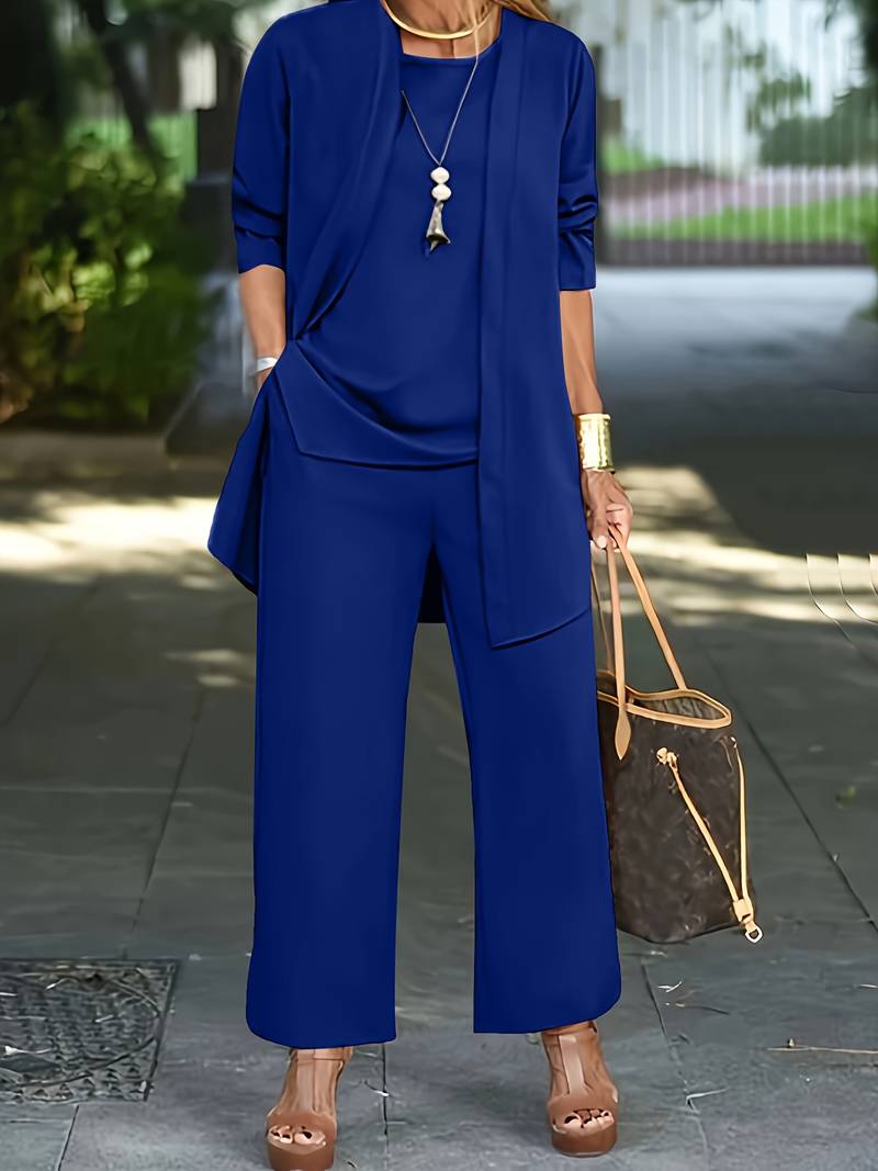 Elegantes Dreiteiliges Damen Set - Stilvoll und bequem