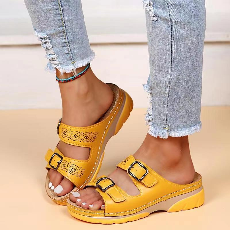 Bequeme Damen Sandalen mit Orthopädischem Fußbett
