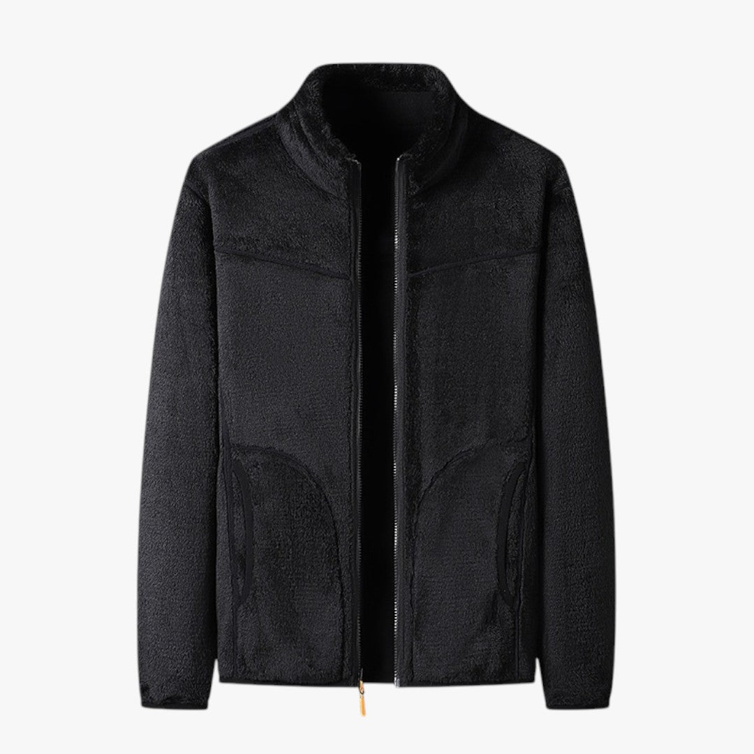 Damen Fleece Winter Skijacke mit Reißverschluss | Kurz