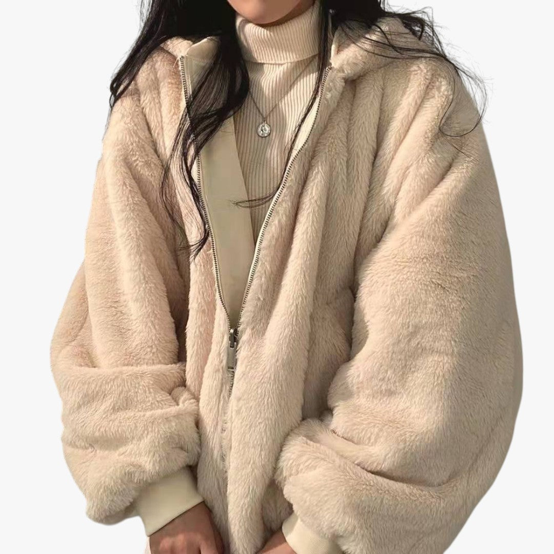 Damen Warme Bomber Winterjacke | Kurz