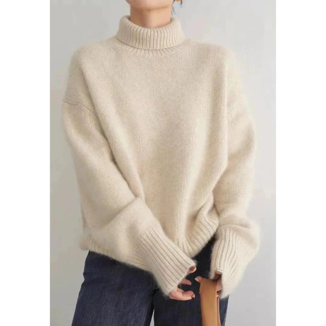 Damen Strick Rollkragenpullover | Oversize