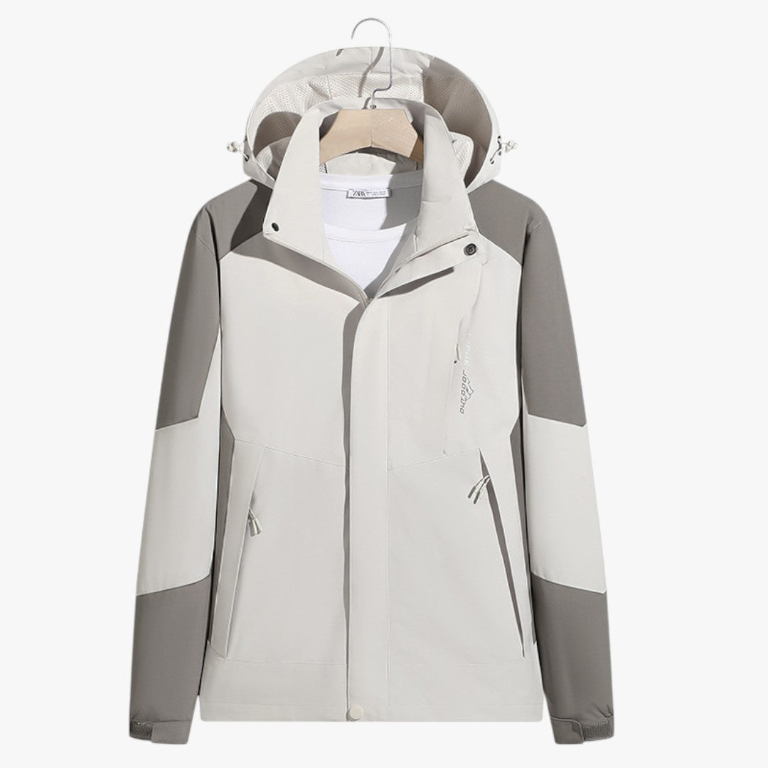 Karierte Winter Skijacke mit Kapuze | Unisex