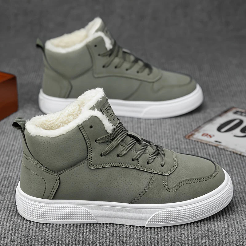 Hohe Herren Winterschuhe | mit Schnürung und Futter