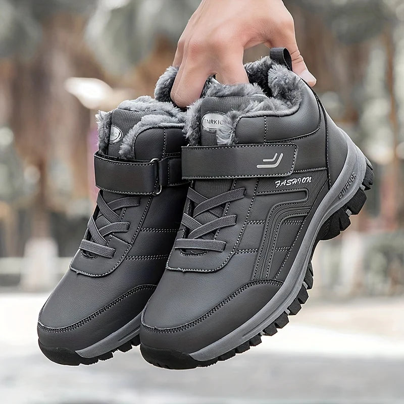 Herren Winterschuhe | Stiefel Mittelhoher Schnitt mit Schnürung