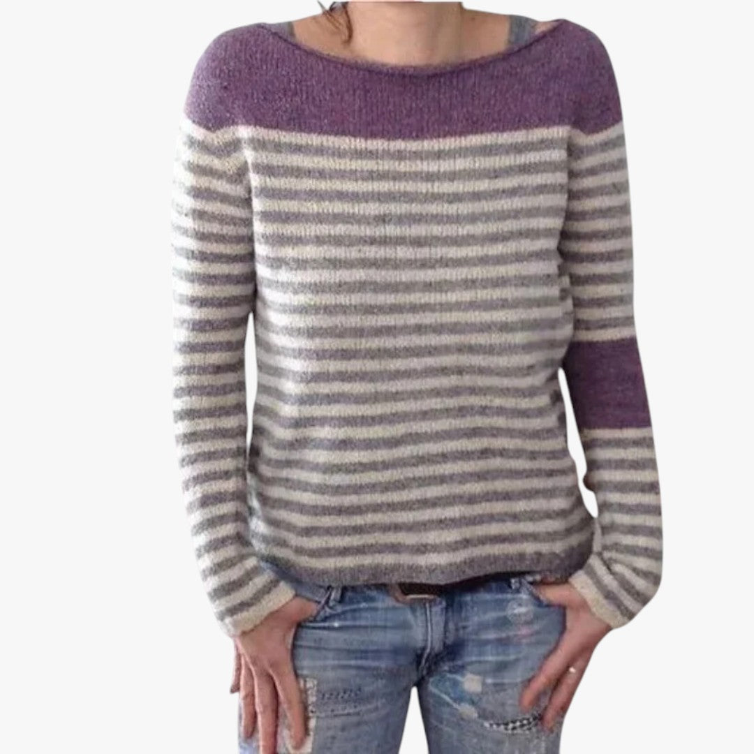 Damen warmer Norweger Winterpullover | Lockere Passform