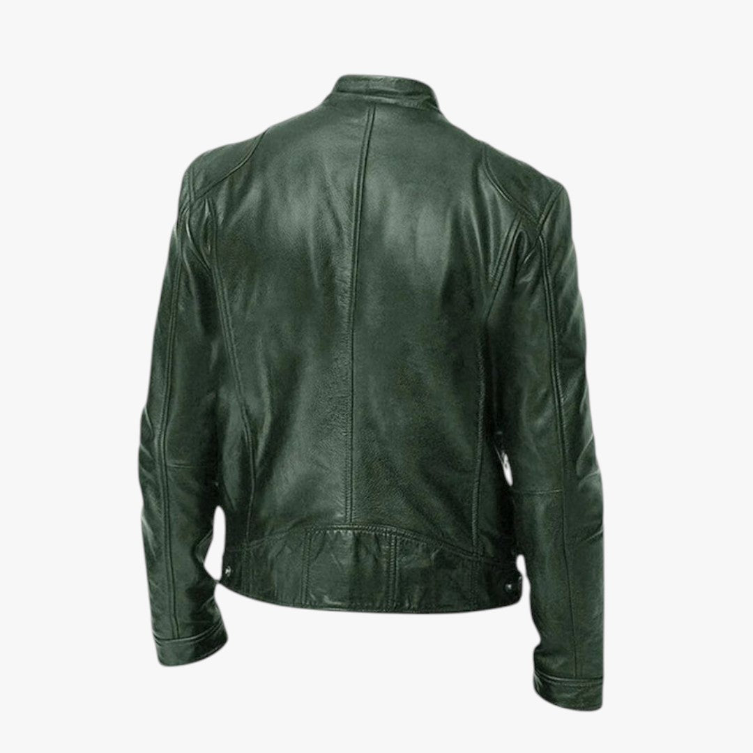 Herren Winter Motorradjacke mit Reißverschluss