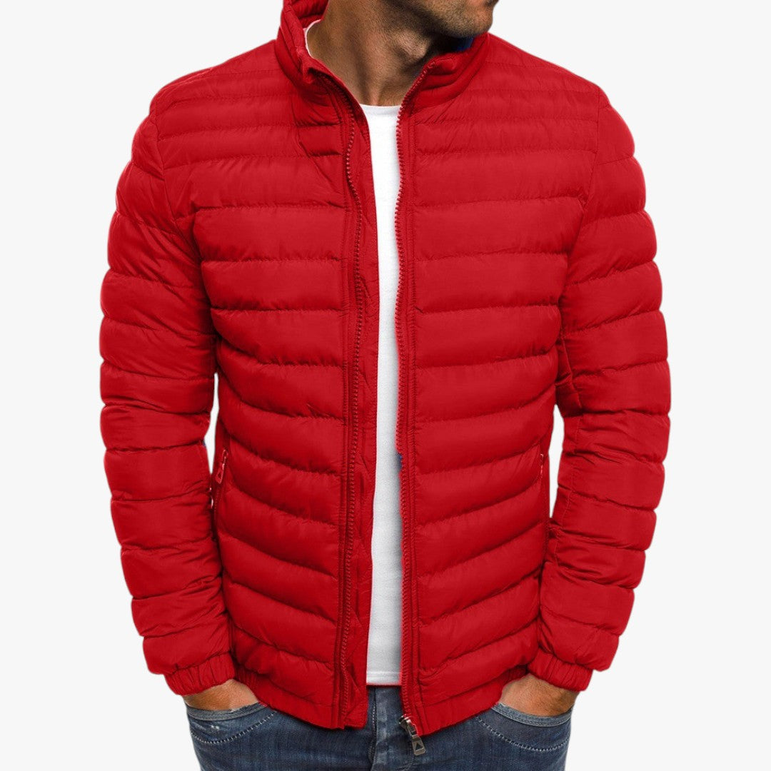 Herren Stepp Daunenjacke mit Reißverschluss | Winter